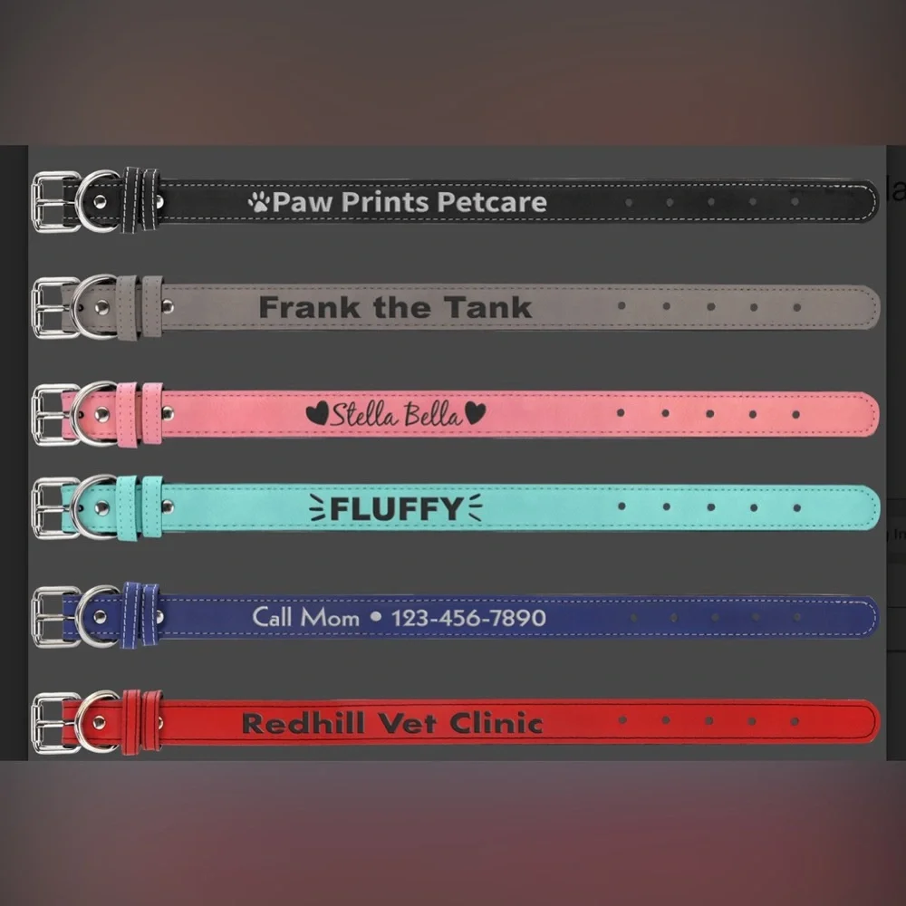 Engravable Pet Collars